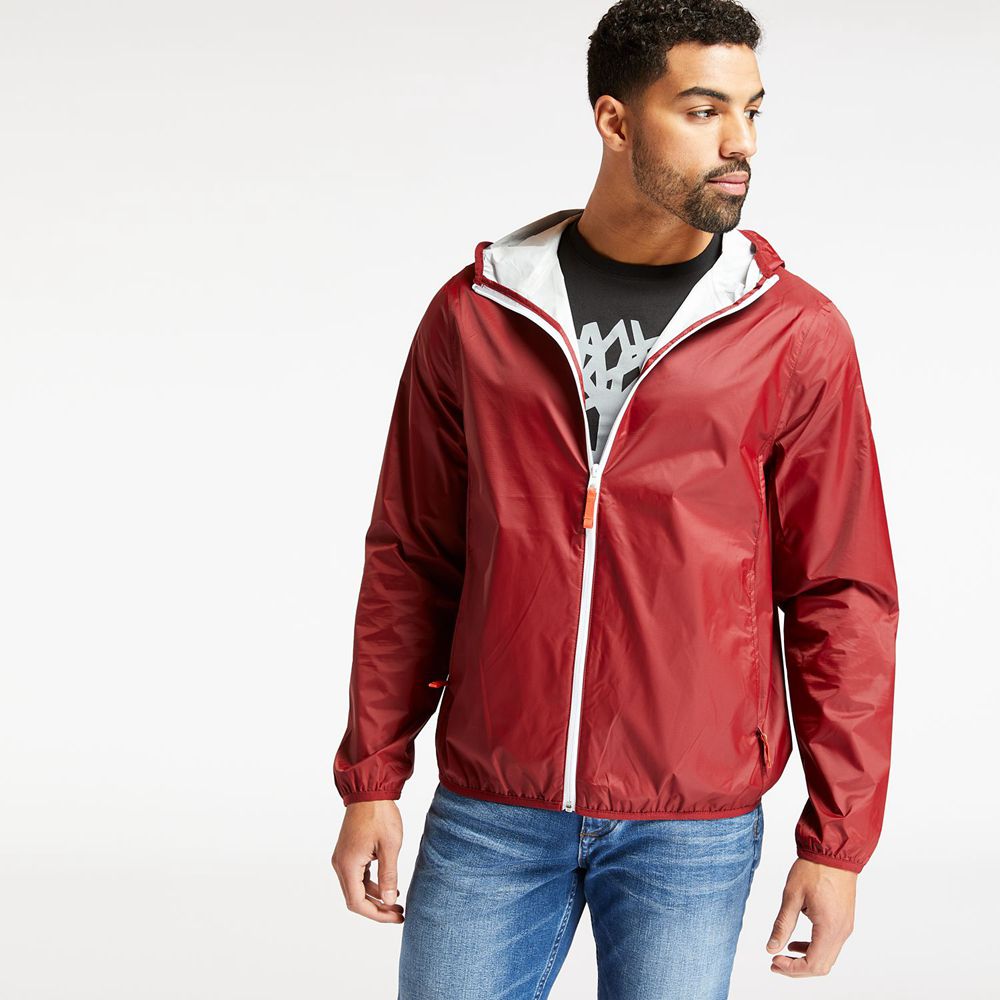 Chaquetas Timberland Hombre Mt. Franklin Waterproof Packable Shell Rojas - Chile ITV-724519